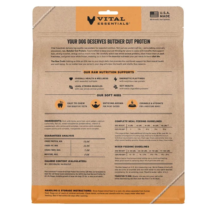 Vital Essentials Dog Freeze-Dried Soft Nibs