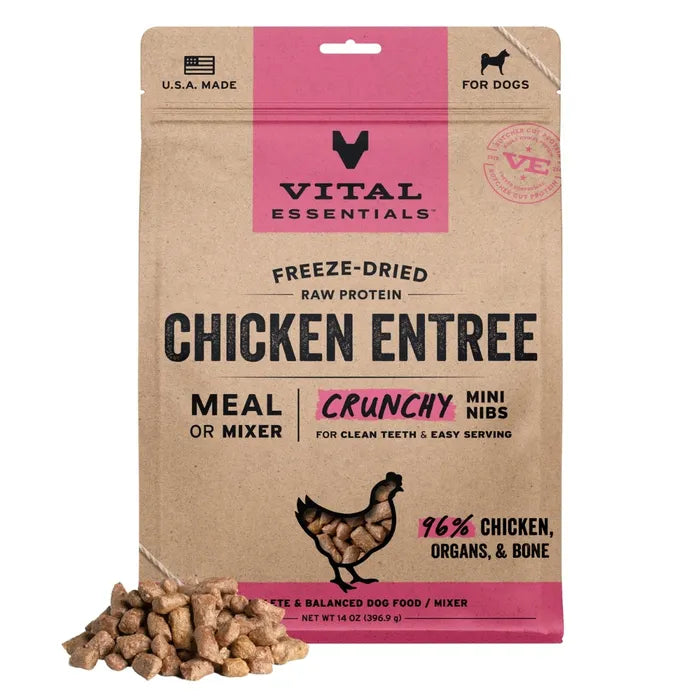 Vital Essentials Dog Freeze-Dried Crunchy Nibs