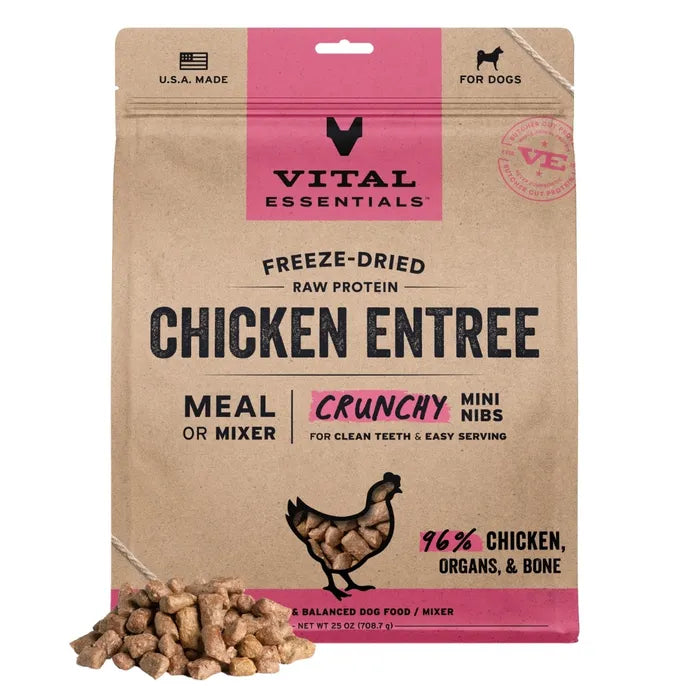 Vital Essentials Dog Freeze-Dried Crunchy Nibs