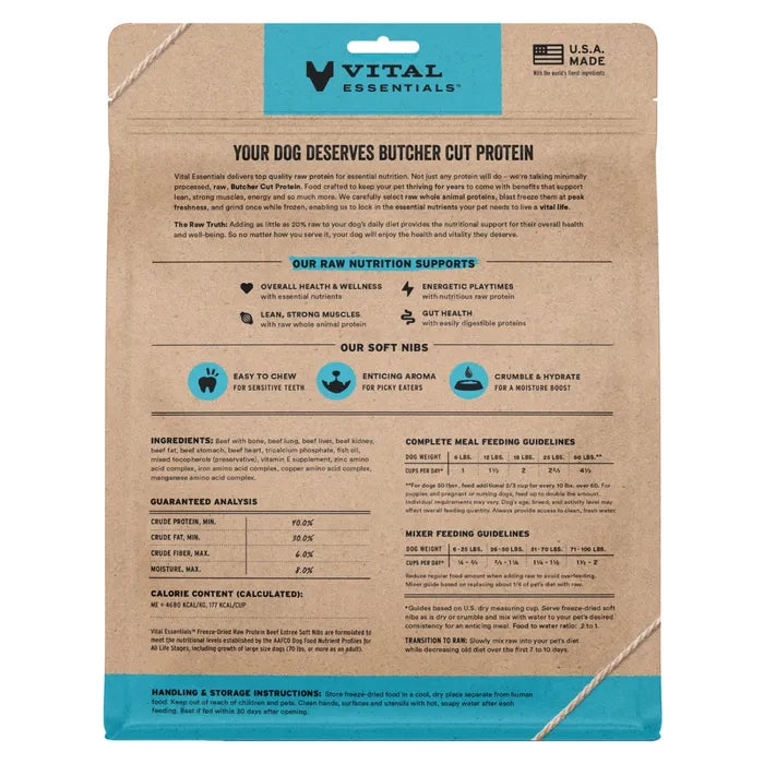 Vital Essentials Dog Freeze-Dried Soft Nibs