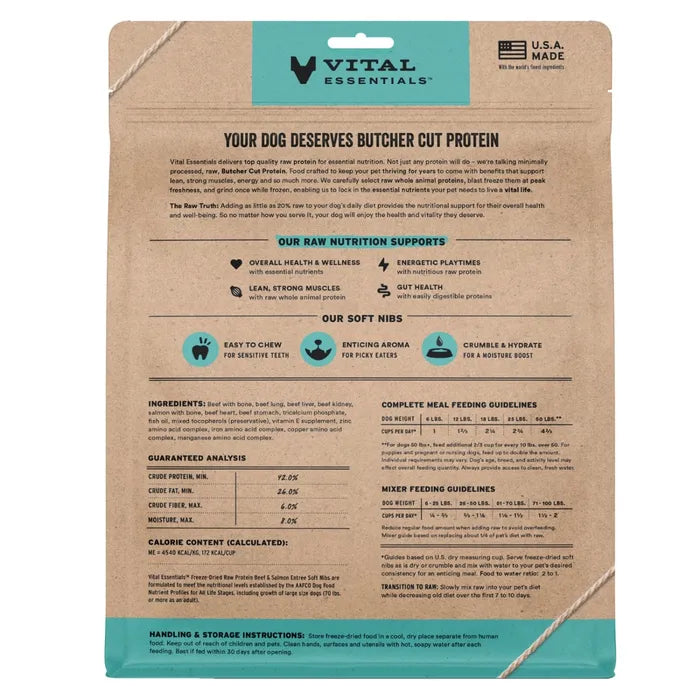 Vital Essentials Dog Freeze-Dried Soft Nibs
