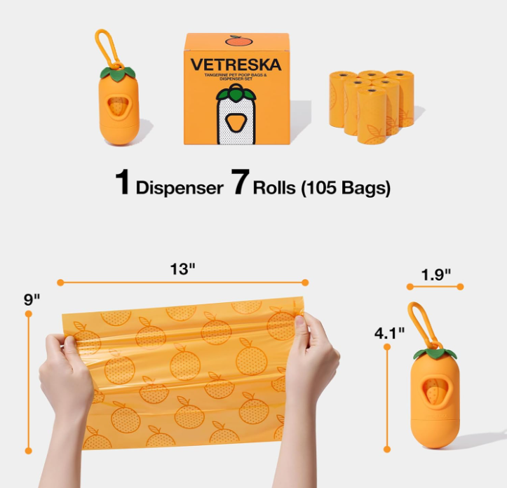 VETRESKA Dog Poop Bag Holder
