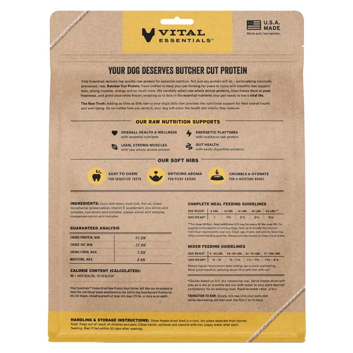 Vital Essentials Dog Freeze-Dried Soft Nibs