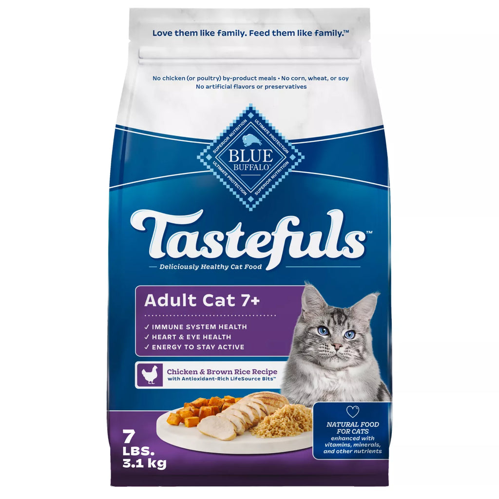 Blue Buffalo Cat Dry Food - Tastefuls - Adult 7+