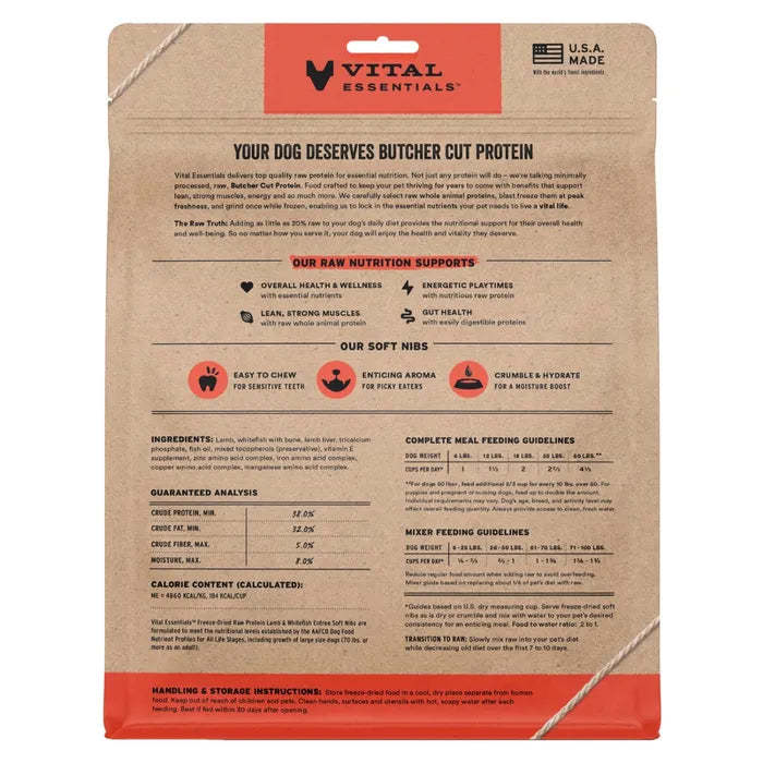 Vital Essentials Dog Freeze-Dried Soft Nibs