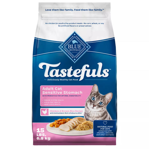 Blue Buffalo Cat Dry Food - Tastefuls - Sensitive Stomach