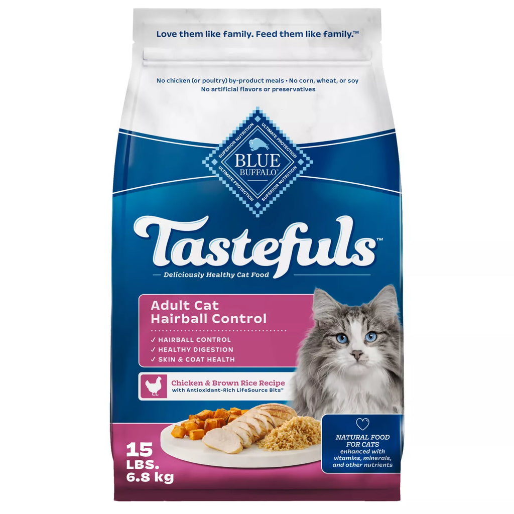 Blue Buffalo Cat Dry Food - Tastefuls - Indoor Hairball Control