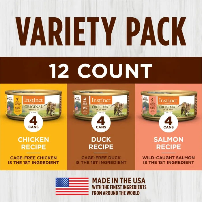 Instinct Cat Wet Food - Original - Variety Pack
