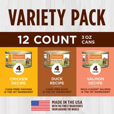 Instinct Cat Wet Food - Original - Variety Pack