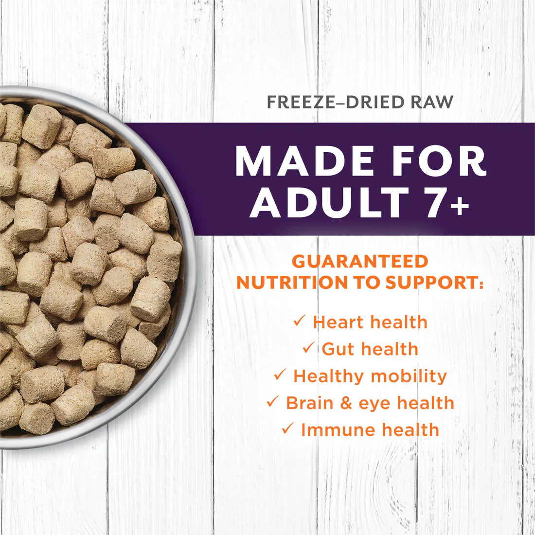 Instinct Cat Dry Food - Raw Longevity 100% Freeze-Dried Raw Meals - Adults 7+