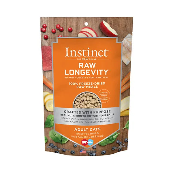 Instinct Cat Dry Food - Raw Longevity 100% Freeze-Dried Raw Meals