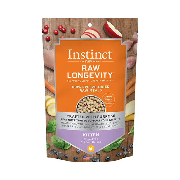 Instinct Cat Dry Food - Raw Longevity 100% Freeze-Dried Raw Meals - Kittens