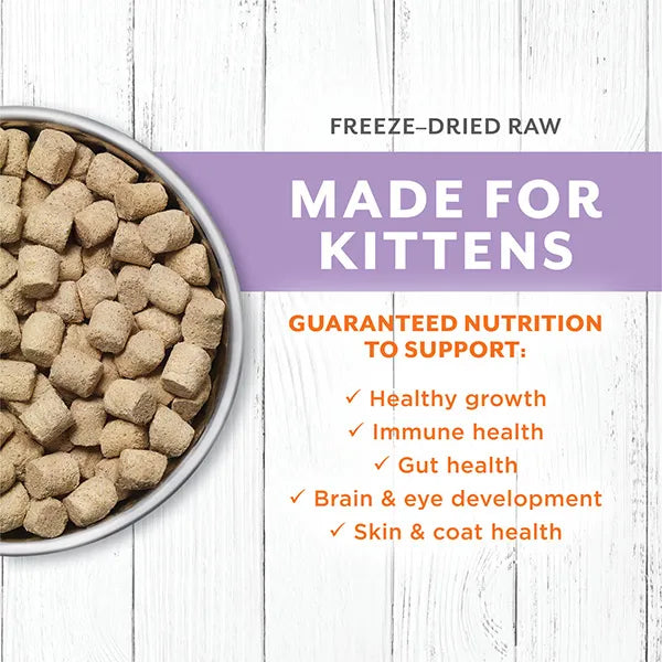 Instinct Cat Dry Food - Raw Longevity 100% Freeze-Dried Raw Meals - Kittens