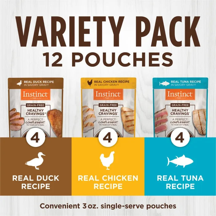 Instinct Cat Wet Food Topper -  Healthy Cravings - Variety Pack