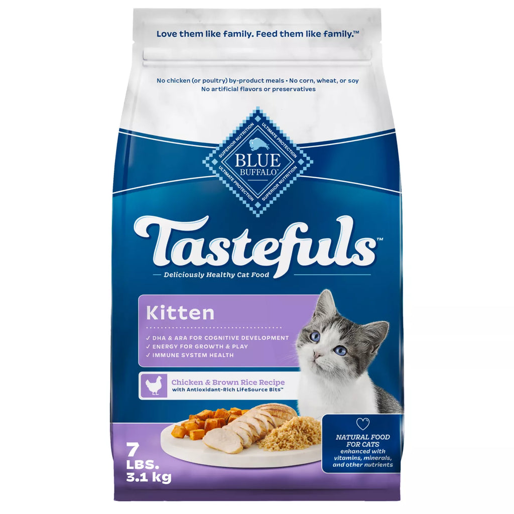 Blue Buffalo Cat Dry Food- Tastefuls - Healthy Growth - Kitten