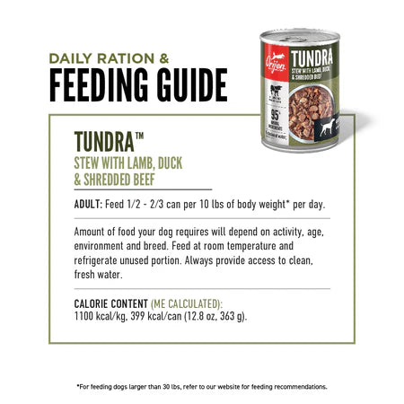 Orijen Dog Wet Food - Tundra Stew With Shredded Beef, Duck & Lamb