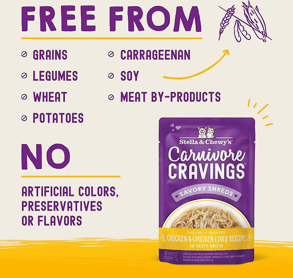 Stella & Chewy's Cat Wet Food - Carnivore Cravings