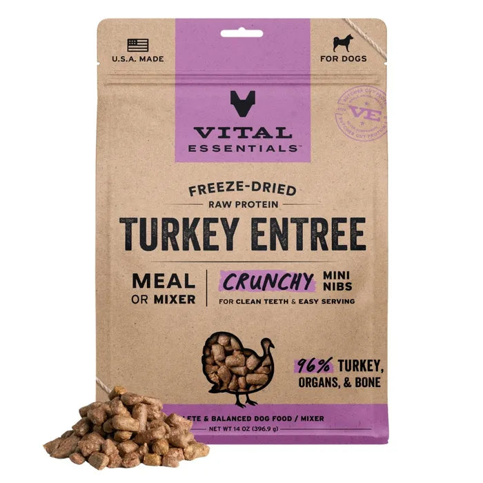 Vital Essentials Dog Freeze-Dried Crunchy Nibs