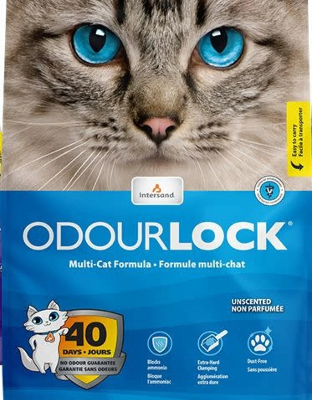 Intersand Odourlock Multi-Cat Clumping Cat Litter - Unscented  12kg