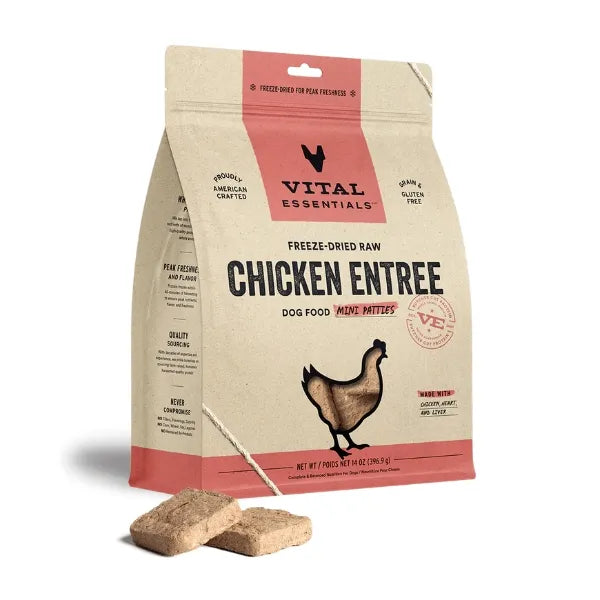 Vital Essentials Dog Freeze-Dried Raw Entrée - Patties