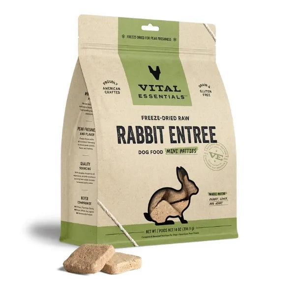 Vital Essentials Dog Freeze-Dried Raw Entrée - Patties