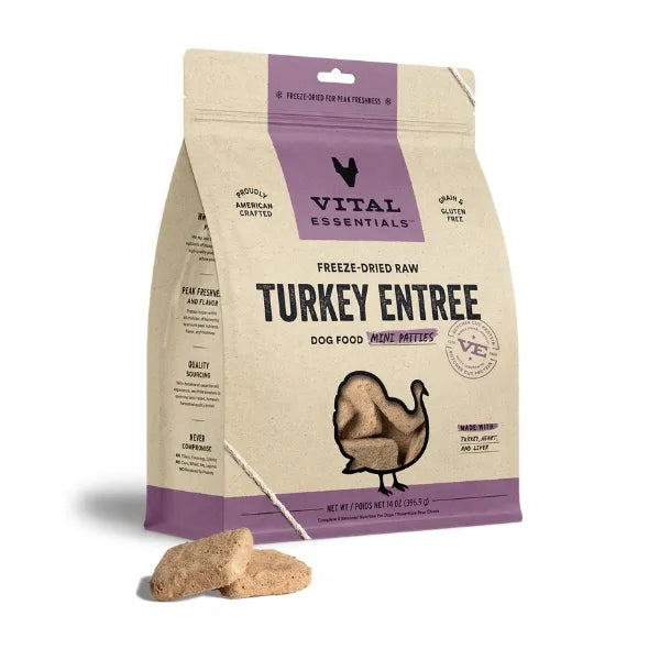 Vital Essentials Dog Freeze-Dried Raw Entrée - Patties
