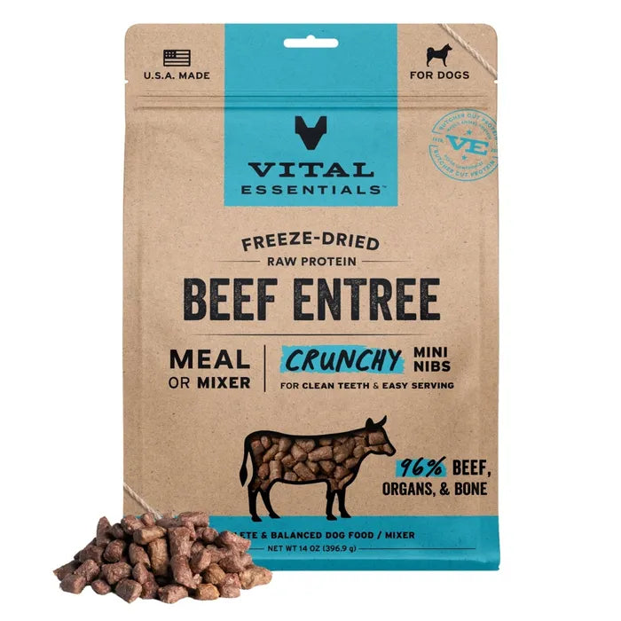 Vital Essentials Dog Freeze-Dried Crunchy Nibs