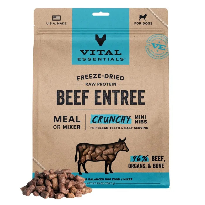 Vital Essentials Dog Freeze-Dried Crunchy Nibs