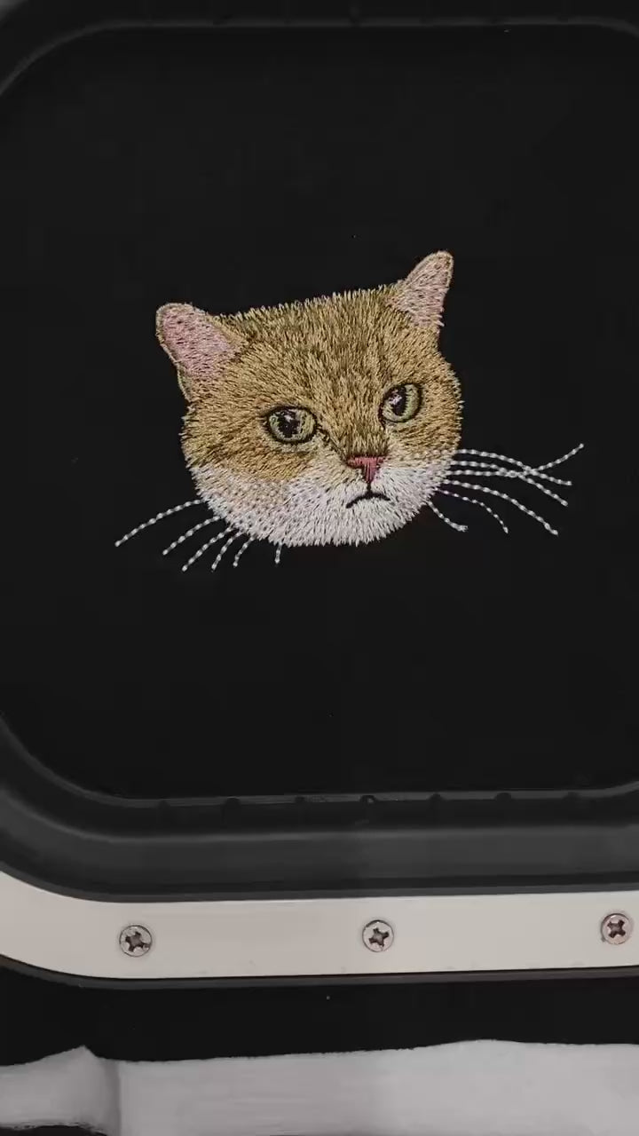 Custom Pet Portrait Embroidery Keychain🧵🐾