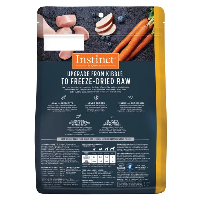 Instinct Dog Raw Freeze-Dried Meals