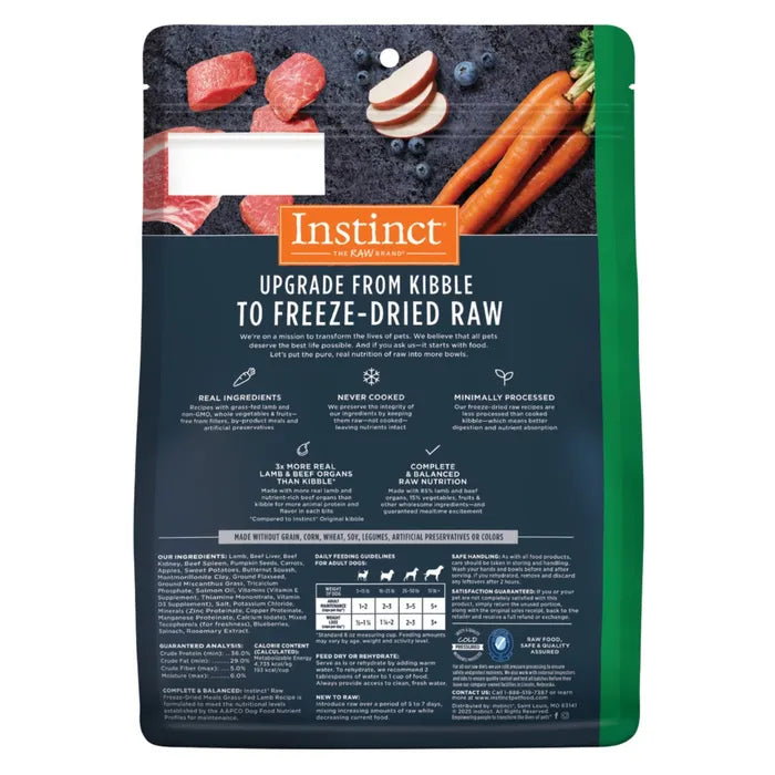Instinct Dog Raw Freeze-Dried Meals