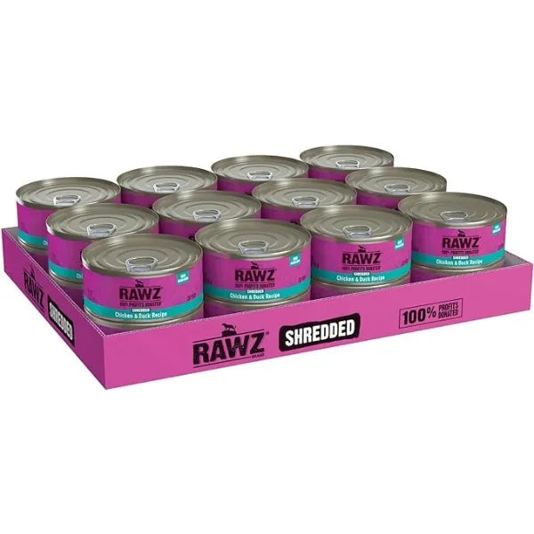 RAWZ Cat Canned Wet Food  (Shredded)