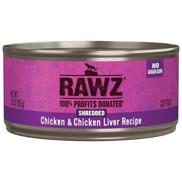RAWZ Cat Canned Wet Food  (Shredded)