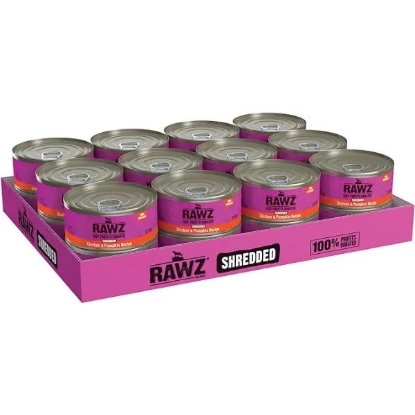 RAWZ Cat Canned Wet Food  (Shredded)