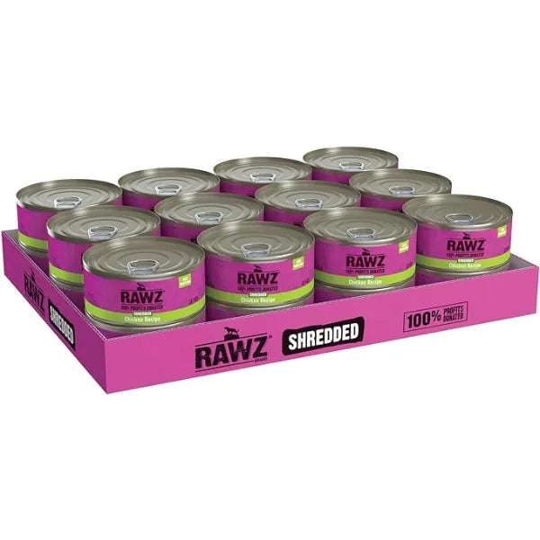 RAWZ Cat Canned Wet Food  (Shredded)