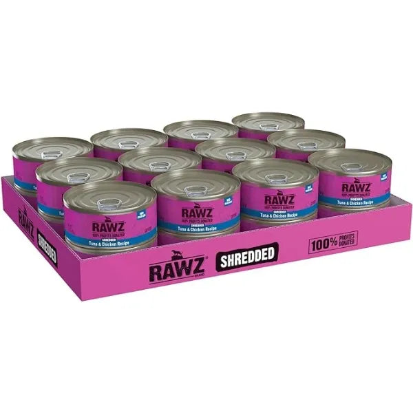 RAWZ Cat Canned Wet Food  (Shredded)