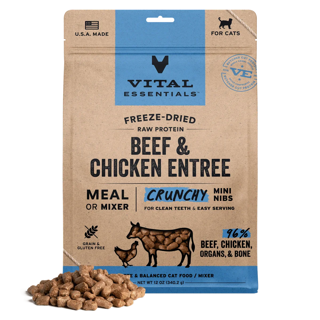 Vital Essentials Cat Freeze-Dried Crunchy Mini Nibs
