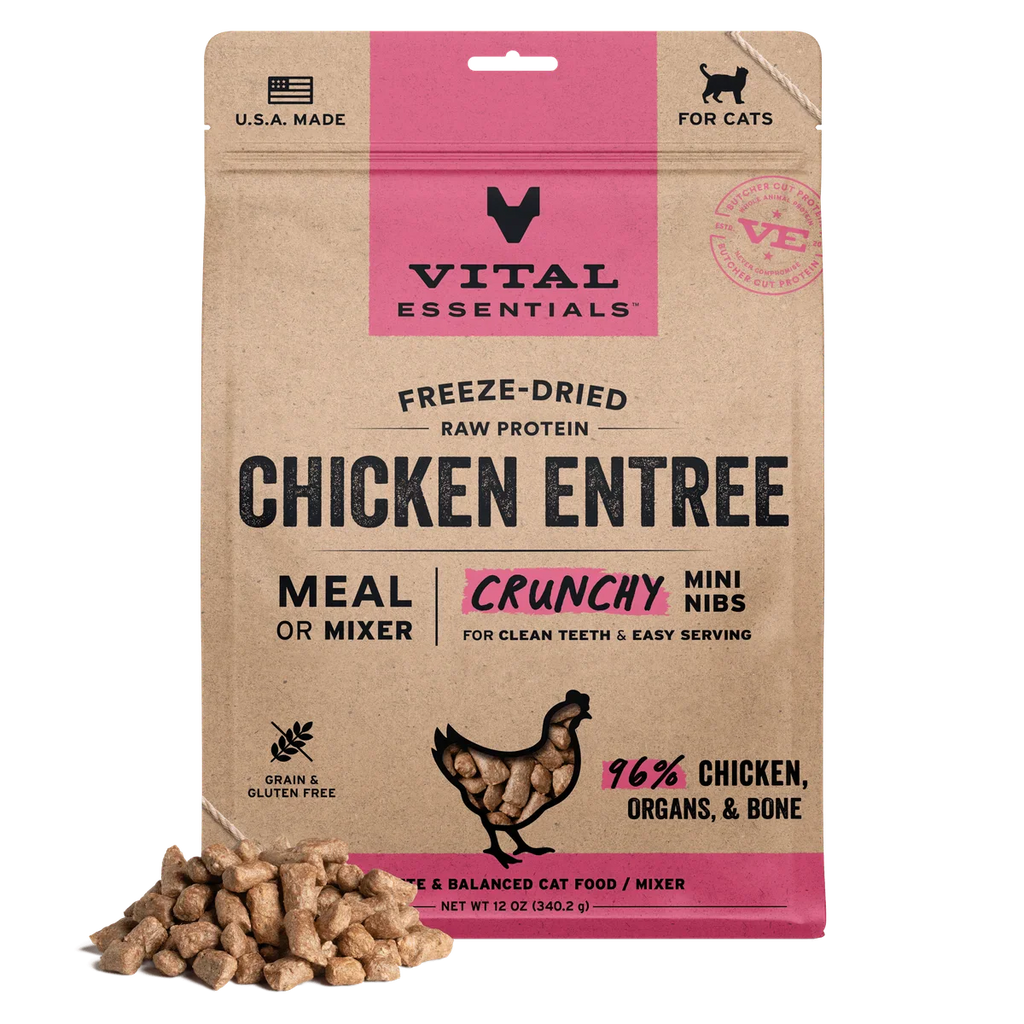 Vital Essentials Cat Freeze-Dried Crunchy Mini Nibs
