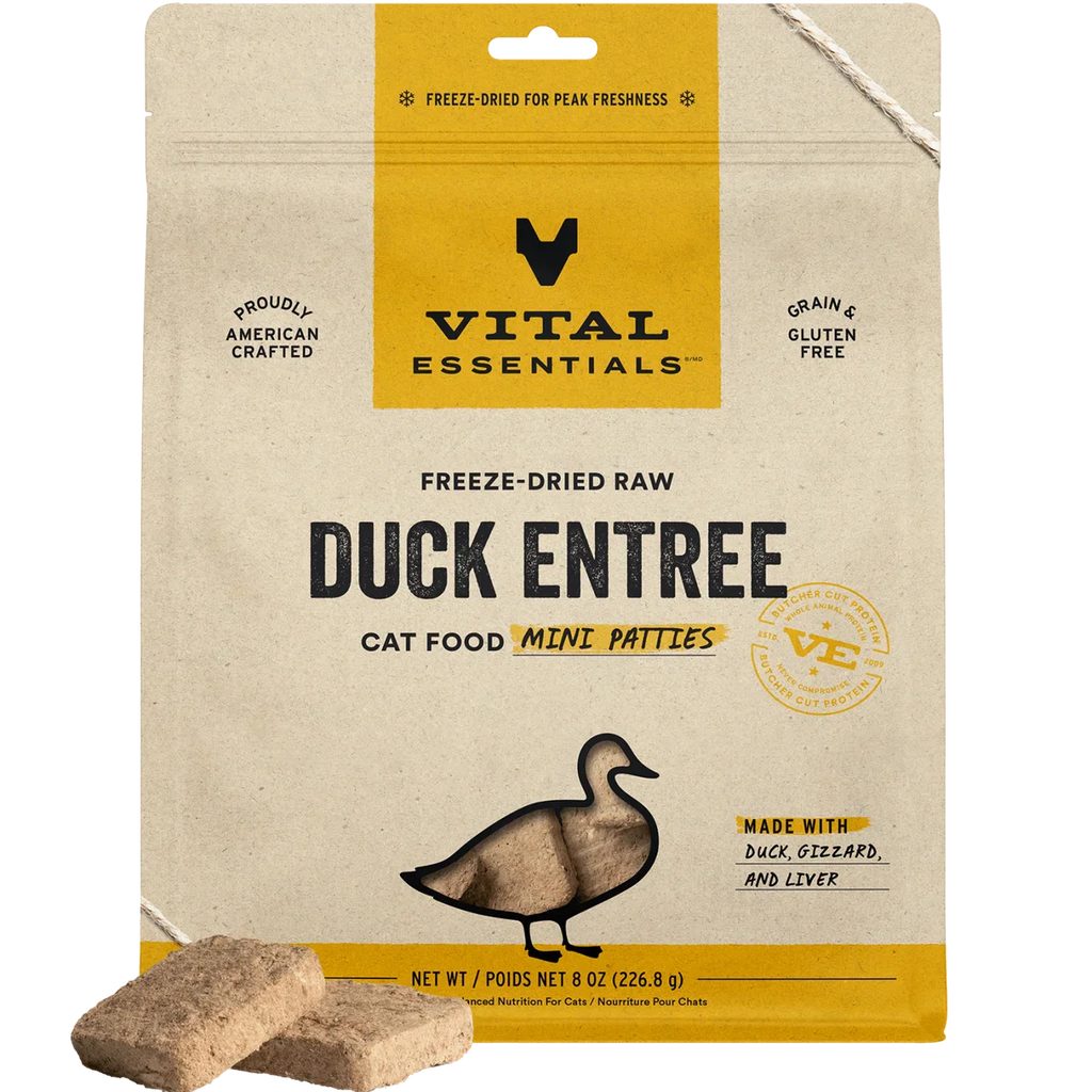 Vital Essentials Cat Freeze-Dried Raw Entrée - Mini Patties