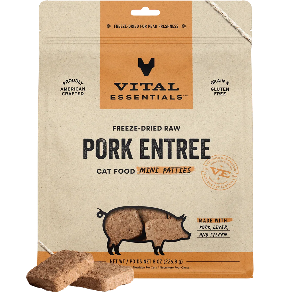 Vital Essentials Cat Freeze-Dried Raw Entrée - Mini Patties