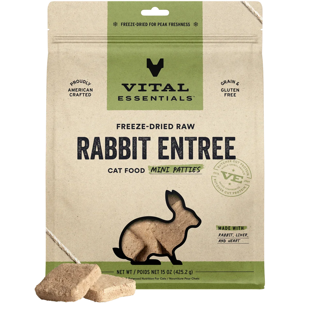 Vital Essentials Cat Freeze-Dried Raw Entrée - Mini Patties