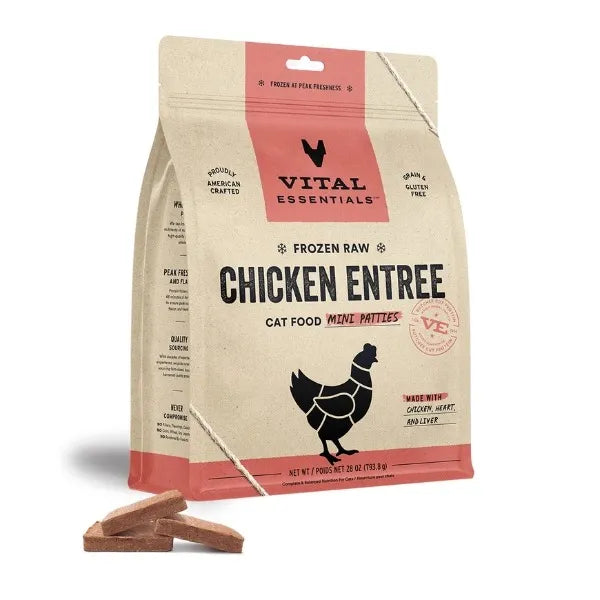 Vital Essentials Cat Frozen Raw Mini Patties Entrée